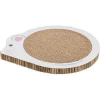 Trixie Tapis à gratter - TRIXIE - Junior Souris - Avec herbe à chat - Dimensions 35x29,5 cm - Blanc