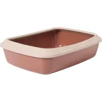 Savic Bac à litière Nobby Iriz 50 champagne/rose, dimensions : 50 x 37 x 14 cm