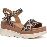 Geox Gardenia Wedge Sandals Marron EU 41 Femme
