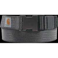 Carhartt Hommes, Ceinture, Nylon-Gürtel Kies, Gris