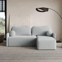 Dekori.Interiors Dekori_Interiors - Canapé d'angle MALVA avec coffre de rangement et fonction couchage – élégance moderne et confort fonctionnel (WIND 89)