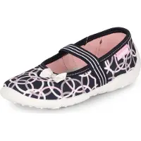 Ladeheid Mädchen Chaussons Ballerines avec semelles intérieures LAVI0005 (Bleu marine 2, 26 UE)
