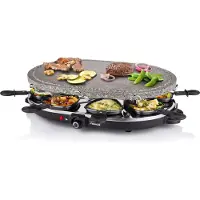 Princess Appareil à raclette 8 personnes 1200w + pierre à griller - - 162720-01-001 -