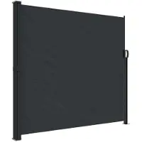 Syfax Auvent latéral rétractable noir 180x300 cm
