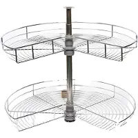 OEM Organiseur pour armoire d'angle, réglable en hauteur, pivotant à 270°, argent