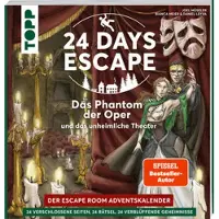 Frech Verlag GmbH 24 DAYS ESCAPE - Le calendrier de l'Avent de l'Escape Room : Le Fantôme de l'Opéra et le Théâtre Sinistre