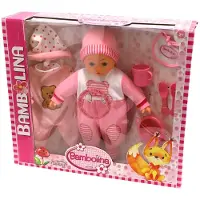 Bambolino toys Poupée Bambolino 40 cm prononce 50 phrases en néerlandais