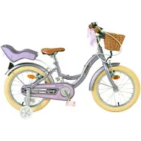 Volare Vélo enfant Blossom - Fille - 16 pouces - Violet - Deux freins à main