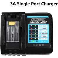 StarTech.com Chargeur 18 V - Chargeur rapide 3 A - Li-Ion - Compatible avec BL1830/BL1860/BL1840/BL1815 - CE - Bleu