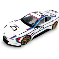 Jamara BMW 3.0 CSL Hommage R Diecast 1:24 blanc, piles bouton incluses