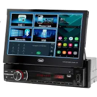 Trevi MDV 6380 Dab Car Video System fr 7" Touchscreen fr avec Bluetooth, Noir