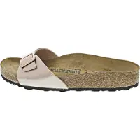 Birkenstock - Mules en matière synthétique - Madrid Birko-Flor Narrow Copper pour Femme en Cuir - Taille 38 - Rose
