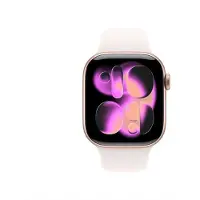 Apple Watch 11 Alu Case Rose Gold Sports Band Light Blush S/M EU