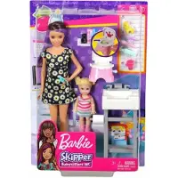 Barbie Mattel, Set Skipper Babysitter Inc Bedtime avec poupée et accessoires, Coloré