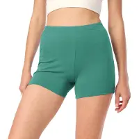 Merry Style Short de cyclisme pour femme , short court, boxer en coton MS10-392 (turquoise foncé, taille S)