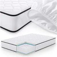 Akord matelas à ressorts ensachés 7 zones H3 140×200 cm, protège-matelas inclus