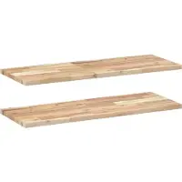 vidaXL Étagères flottantes 2 pcs 100x30x2 cm acacia massif non traité