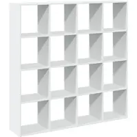 vidaXL Bibliothèque blanc 137,5x29x137,5 cm bois d'ingénierie