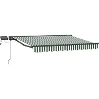 vidaXL Armature de store manuelle avec LED 3,5 x 2,5 m