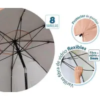 OEM Parasol rose en aluminium, Ø 220 cm, indice UPF 50+