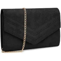 OEM Petit sac à main vegan en daim, style enveloppe, à porter en bandoulière, sac de soirée