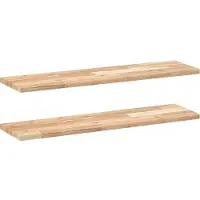 vidaXL Étagères flottantes 2 pcs 80x20x2 cm acacia massif non traité