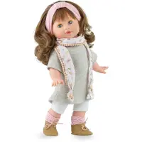 Marina & Pau Marina - Pau Poupée de mode Tina Fleur avec étui - 42cm - Jouet coloré