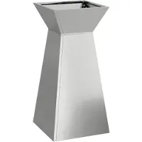 vidaXL Jardinière à pilier Argent 35 x 35 x 73 cm