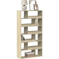 vidaXL Bibliothèque chêne sonoma 100x33x187,5 cm bois d'ingénierie