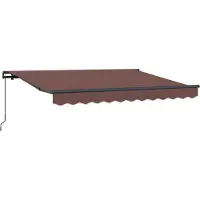 vidaXL Store rétractable marron 250 x 200 cm en tissu