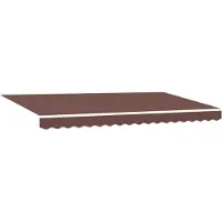 vidaXL Store rétractable marron 400 x 200 cm en tissu