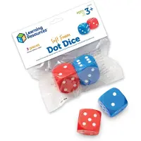 Learning Resources Ler2228 Accessoire De Jeux De Dés Jeu De Dés 2 Pièces
