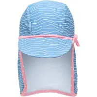 Playshoes Bonnet 'Krebs' bleu clair / rose / blanc