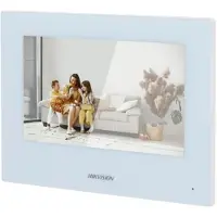 HIK VISION Moniteur d'interphone vidéo tactile TFT 7" - DS-KH6320Y-WTE2/Blanc