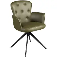 ANGEL CERDA SL Angel Cerdá Chaise pivotante en similicuir vert foncé 4192