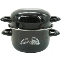 Fackelmann Marmite à moules émaillée 20,5 x 26 x 17,5 cm