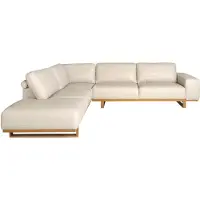 ANGEL CERDA SL Angel Cerdá Ecksofa links Leder sand 6204