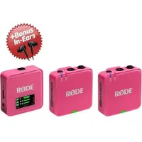 Rode Système de micro sans fil Wireless GO Gen 3 rose + écouteurs intra-auriculaires offerts