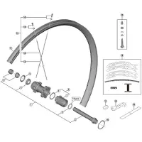 Shimano Rs570/rx570 Hub Cone Argenté