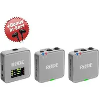 Rode Système de micro sans fil Wireless GO Gen 3, gris pierre + écouteurs intra-auriculaires offerts