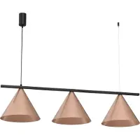 Eko-Light Suspension CAPITAL noir cuivre 3xGX53 – Milagro