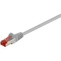 Logilink 93212 CAT 6 Câble patch, S/FTP (PiMF), gris, 0.25 m - LSZH sans halogène, cuivre