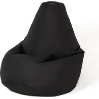 Go Gift Sac Sako pouf poire noir XXL 140 x 100 cm