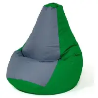 Go Gift Sac Sako pouffe poire vert-gris XL 130 x 90 cm