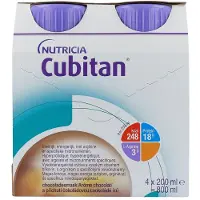 Nutricia Cubitan Goût Chocolat 4x200 ml Nourriture Liquide