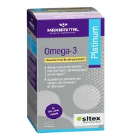 Mannavital Omega-3 Platinum Huile de Poisson 60 pc(s) Capsule(S) Douce(S)