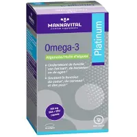Mannavital Oméga-3 Huile d'algues Platinum végan 60 pc(s) Capsule(S)