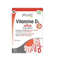 Physalis Vitamine D3 Ultra 75 µg - 100 capsules