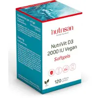 Nutrisan Nutrivit D3 2000 IU Vegan Softgels 100+20 pc(s) Capsule(S) Douce(S)