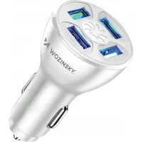 Wozinsky Chargeur de voiture WCCAW 50W 4x USB-A QC - blanc, Adaptateur pour véhicule, Blanc